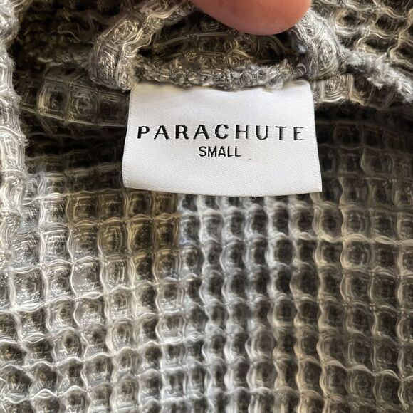 Parachute Gray Waffle Knit Men's Robe - Picture 3 of 8
